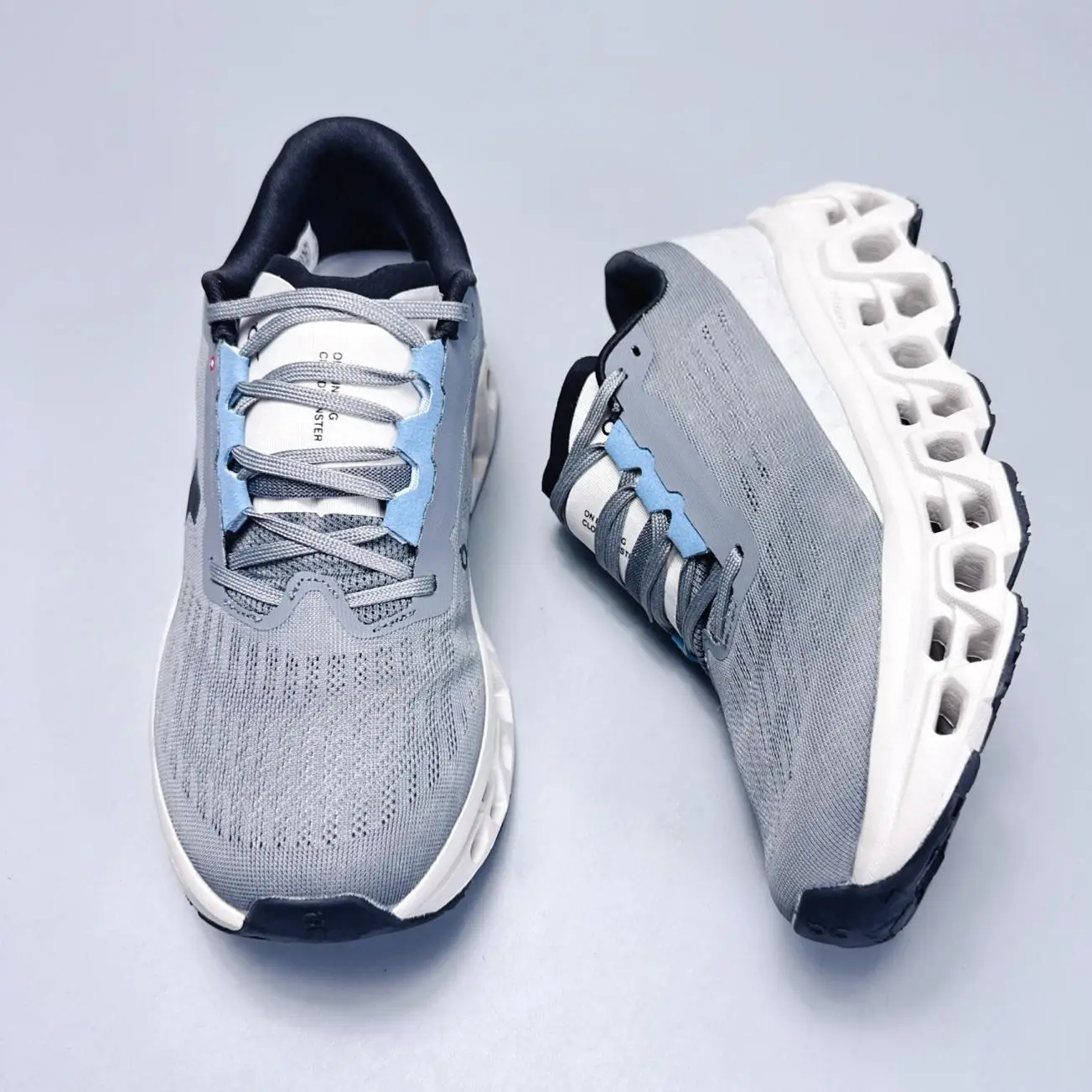 Purcoral 2027 New Women Breathable Knit Mesh Running Shoes Hollow Cutout Sole Shock Absorbing Non Slip Outdoor Walking Sneakers view 3