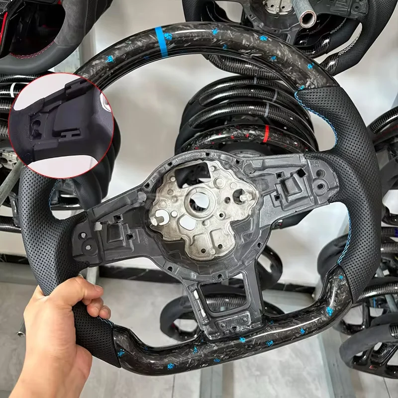Forge Koolstofvezel Stuurwiel Voor Vw Volkswagen Golf Mk7 Mk7.5 Gti R 2013-2020 Dsg
