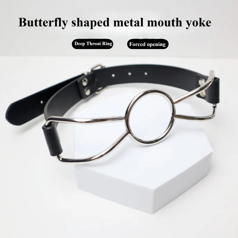 SM Gag Ball Deep Throat Submissive Training Forced Open Mouth Fetish Toy Couples BDSM Gear Breathable Silicone Gag