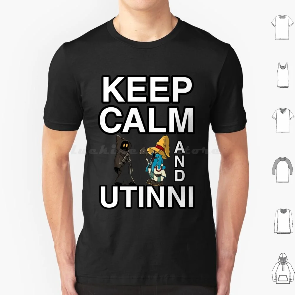 Keep Calm And Utinni T Shirt Big Size 100% Cotton Arrakis Luke Skywalker Jedi Jawa Droids Tatooine Sandcrawler Sand Fun Vintage