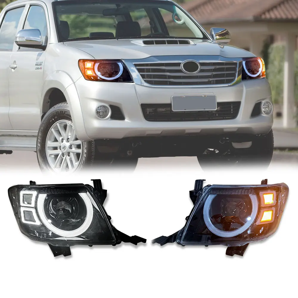 

Led Head Lamps For Toyota Hilux Vigo 2012 2013 2014 Hilux Vigo Front Led Head Light Lights Daytime Running Turn Signal Lights