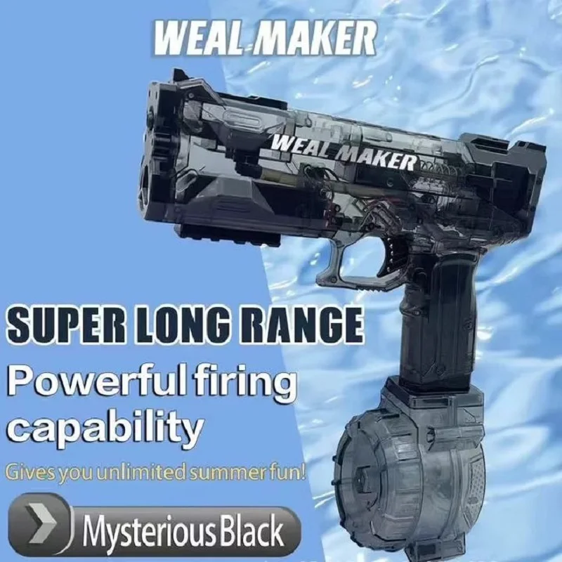 ปืนฉีดน้ําไฟฟ้าของเล่นเด็กปืนยิงเด็กสระว่ายน้ําเล่นน้ําของเล่นฤดูร้อนเกมกลางแจ้งผู้ใหญ่ของเล่นสําหรับของขวัญเด็ก