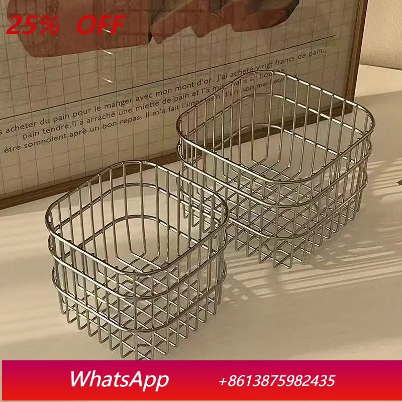 

LTT light luxury simple wrought iron drain sundries lipstick cosmetics mask rack desktop
