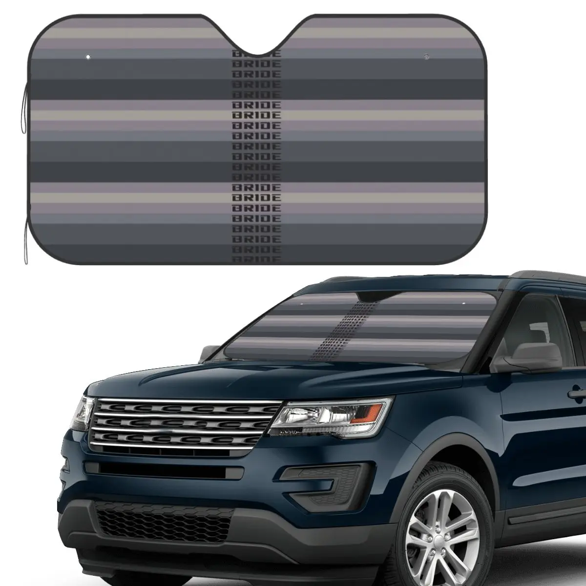 

Bride Jdm Material Sunshade Windscreen Car Front Windshield Window Sun Visor Accessories Covers