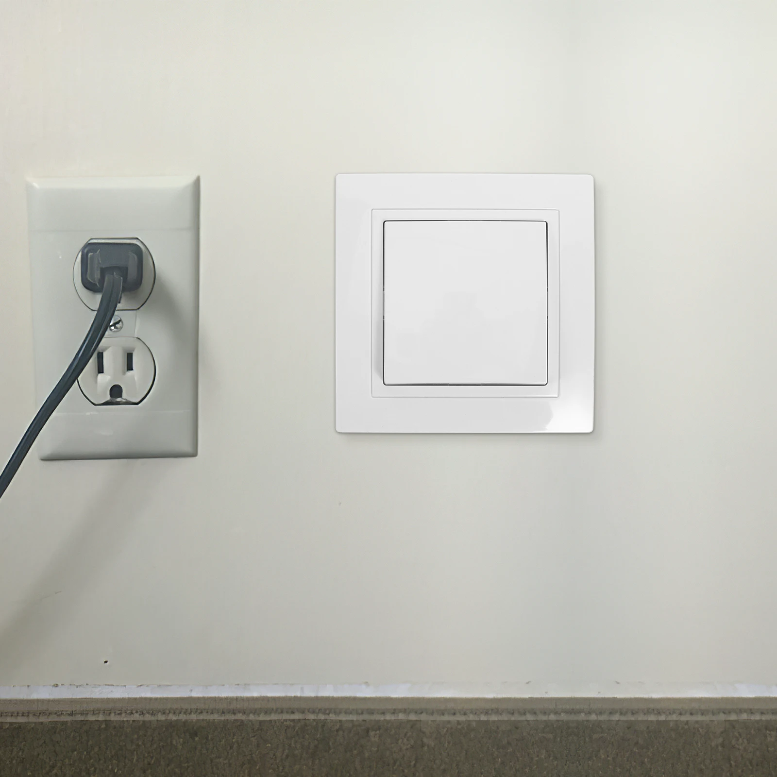 

2pcs One-piece Switch Panel Wall Light Control Home Sturdy Multi Functional Switches High Temp Resistant Easy Install