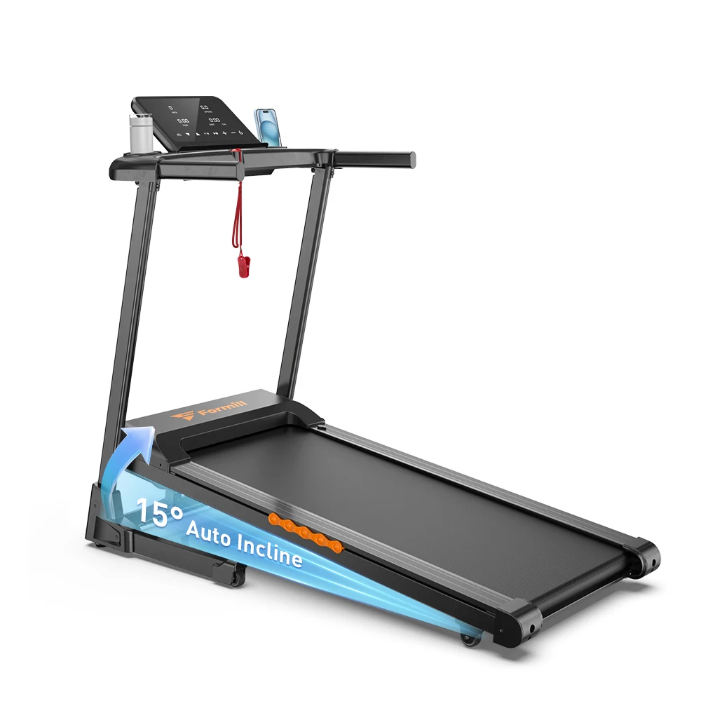 Formill FT61 Home Loopband 3.0HP Opvouwbare Loopmachine 13,5 km/u 15% Hellingshoek 300 lbs Draagvermogen Schokabsorberend LCD-scherm - afbeelding 1