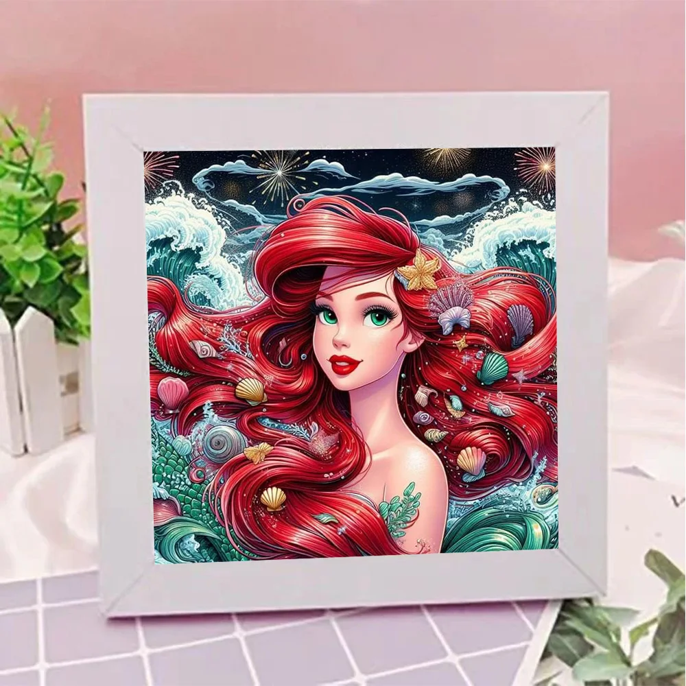 5D DIY Cartoon Girl Beauty Princess Diamond Painting Full Drills Room Decor Masonic Embroidery Cross Stitch Poster Girls' Gift