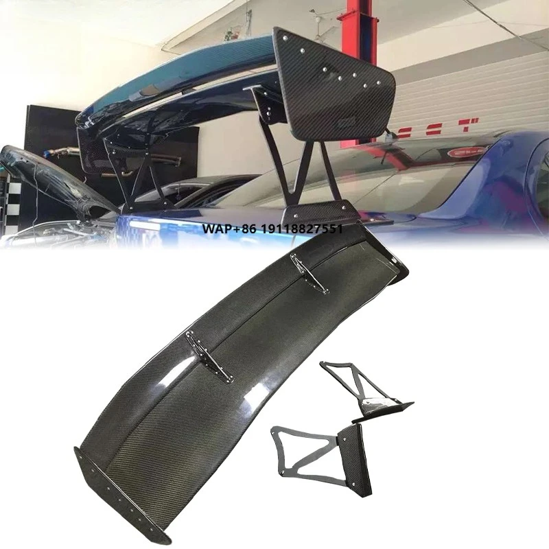 

For Lancer Evolution VII VIII IX X VT-Style Performance Double-Layer Rear Wing High-Quality Carbon Fiber Spoiler