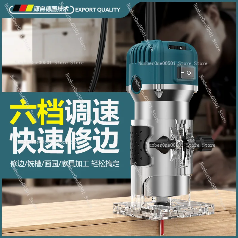 Cross-Border Generation Trimmer Woodworking Trimming Slotting Machine Engraving Machine Bakelite Milling Wood Slotting Machine