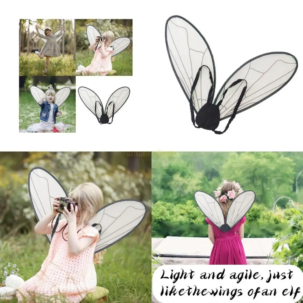 31BFバタフライウィンググリッターフェアスウイングエンジェルウィングレディースリトルガールズ、ドレスアップのふりをするハロウィーンコスチューム