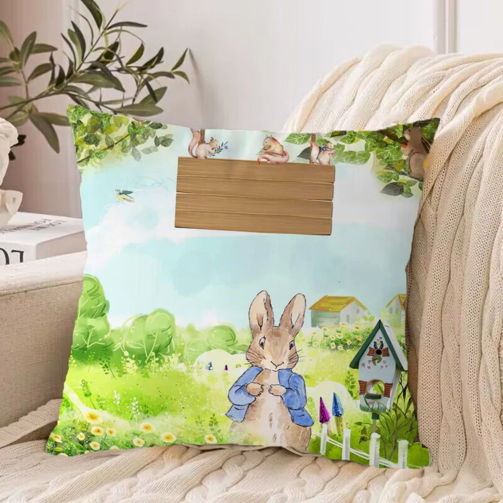 Peter Rabbit Decorative Cushions for Sofa Sleeping Pillows Cushion Covers Pillow Cover Home 45x45 50x50 40*40 Pillowcase Textile