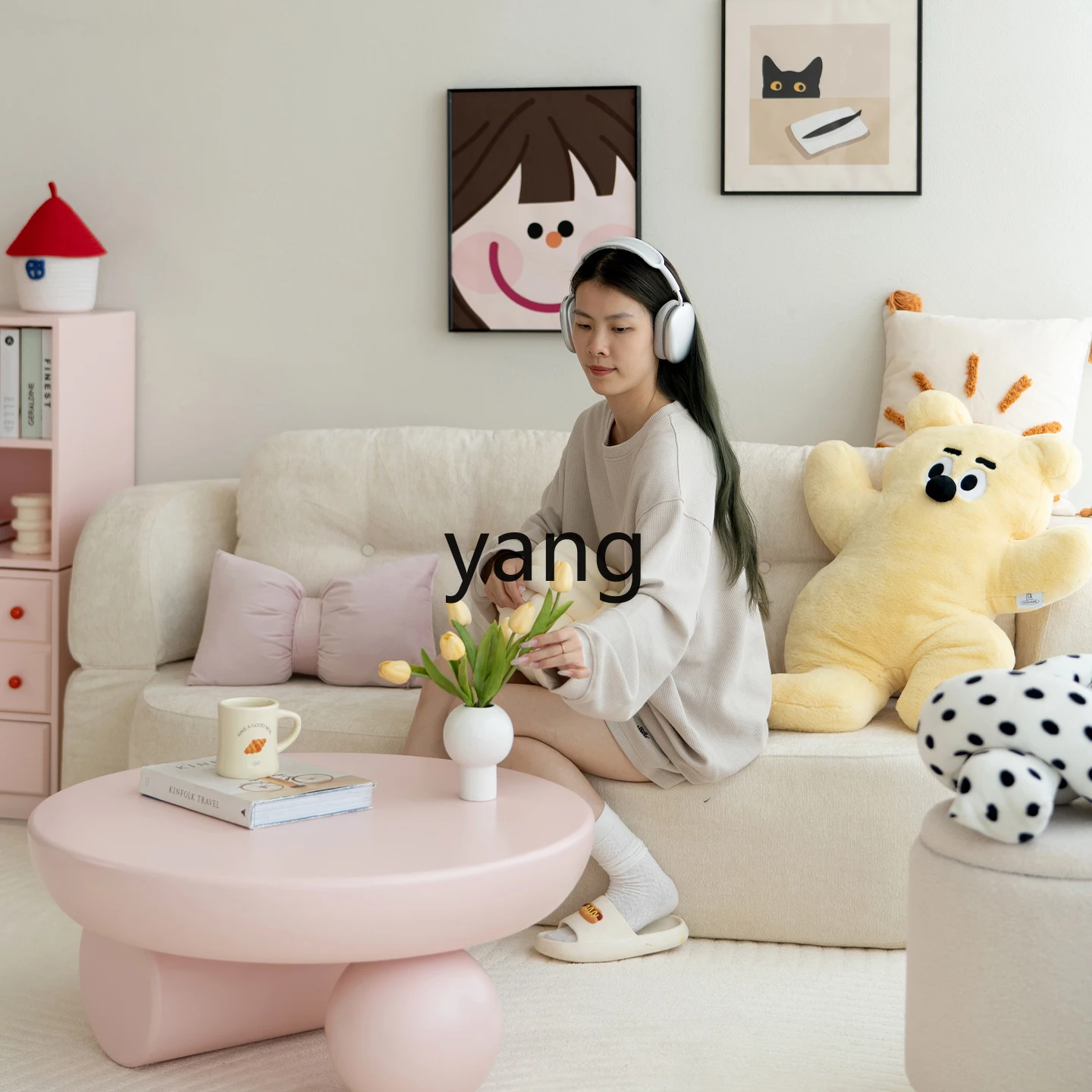 LMMSponge Sofá cama plegable para dormitorio doble