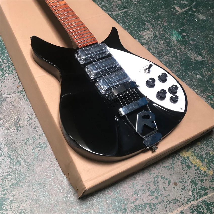 Stock electric guitar, ricken 325 electric guitar, R bridge, 34 inch backing, customizable, free shipping