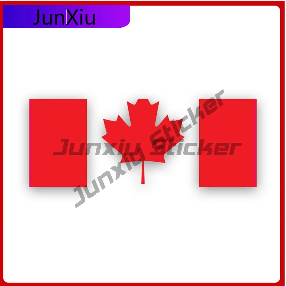 Canadian Flag Sticker Scratch Resistant Sun Resistant Racing For Motorcycle Rear Windshield Car Body Easy Apply Removable