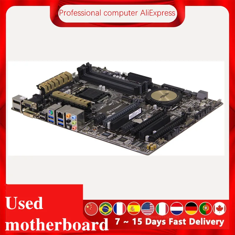 Imagem -02 - Motherboard Desktop Original Usado para Asus Z97a Z97 Lga 1150 Core i7 i5 i3 Ddr3 Sata3 Usb 3.0