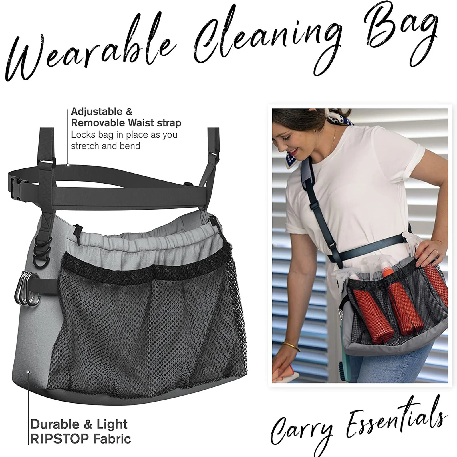 Pochette à ceinture pour outils utilitaire, simple face, sac de rangement pour outils, tablier de travail, plusieurs poches
