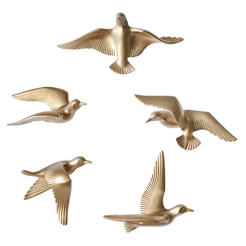 

[MGT] 5pcs/set Creative 3D bird Home Decoration decor wall stickers decoration Furnishings The dove of peace for European mascot