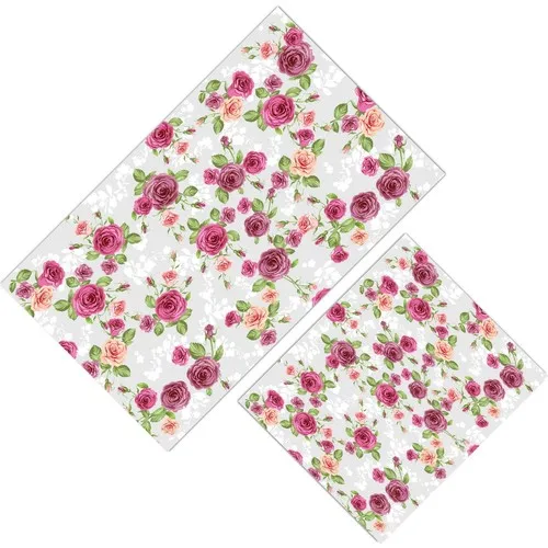 Cici Design Repetitive Roses Closet Takımı-60x100-50x60