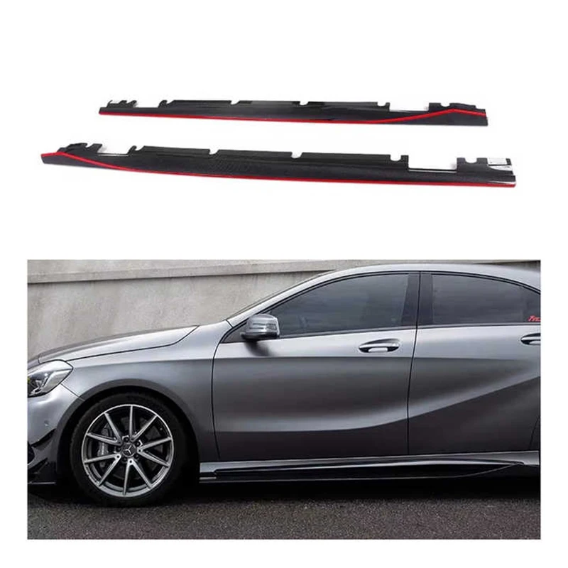 

OEM Dry Carbon Fiber Car Accessories Body Kit Side Skirts for Mercedes Benz W176 A200 Sport A260 A45 2013 - 2018