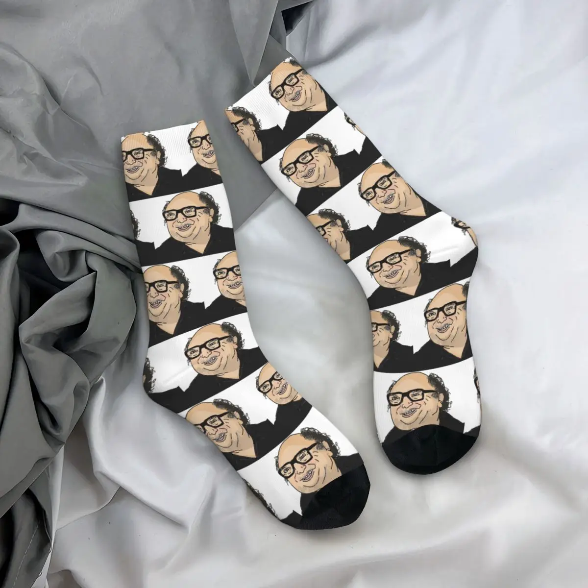 Danny DeVito MS Paint Socks Harajuku Sweat Absorbing Stockings All Season Long Socks Accessories for Unisex Gifts