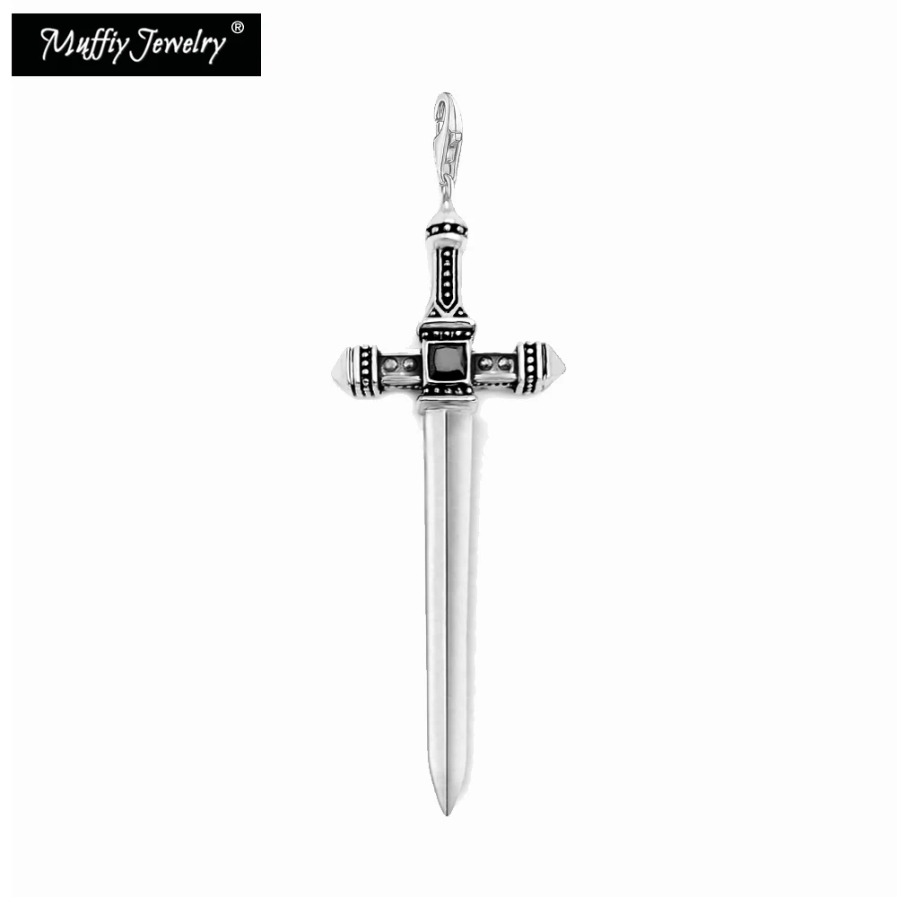 Black Sword Pendant,Europe Style Rebel Fashion Good Jewerly For Men And Women,2017  Gift In 925 Sterling Silver,Super Deals