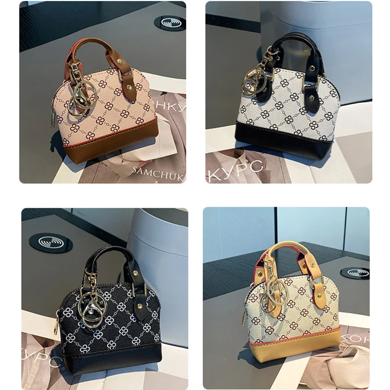 Women's Printed Mini Chain Handheld & Crossbody Bag, Earphone Storage Pouch for AirPods 4, Pro 2, 3, Portable Coin Purse, Can Ho