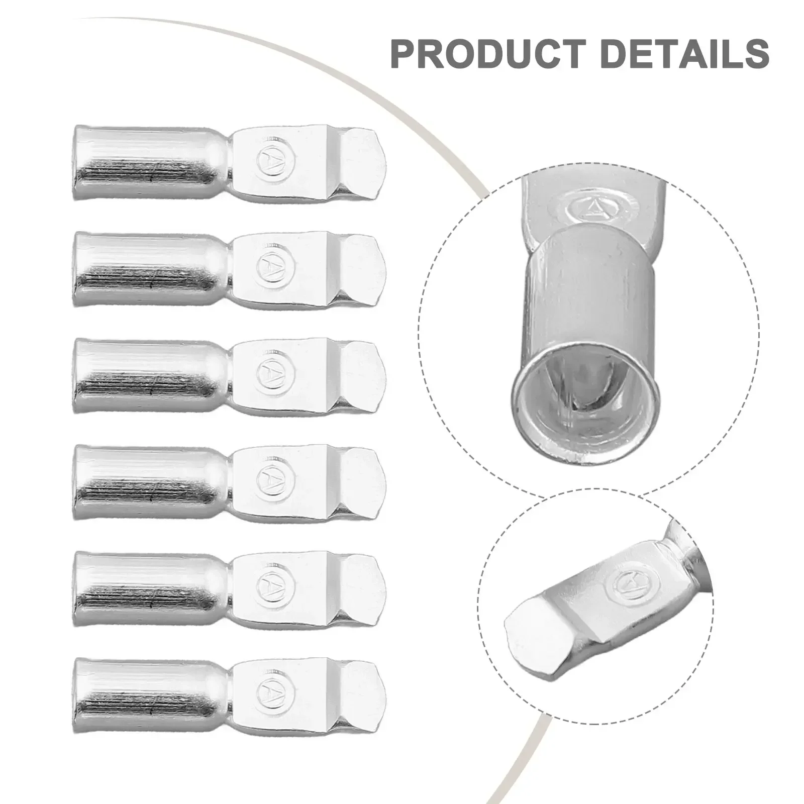 6X FOR Anderson Plug Contacts Pins Lugs Terminals Fit For Anderson Plug Terminals 50/120Amp Connectors For Ships, Yachts, RVs