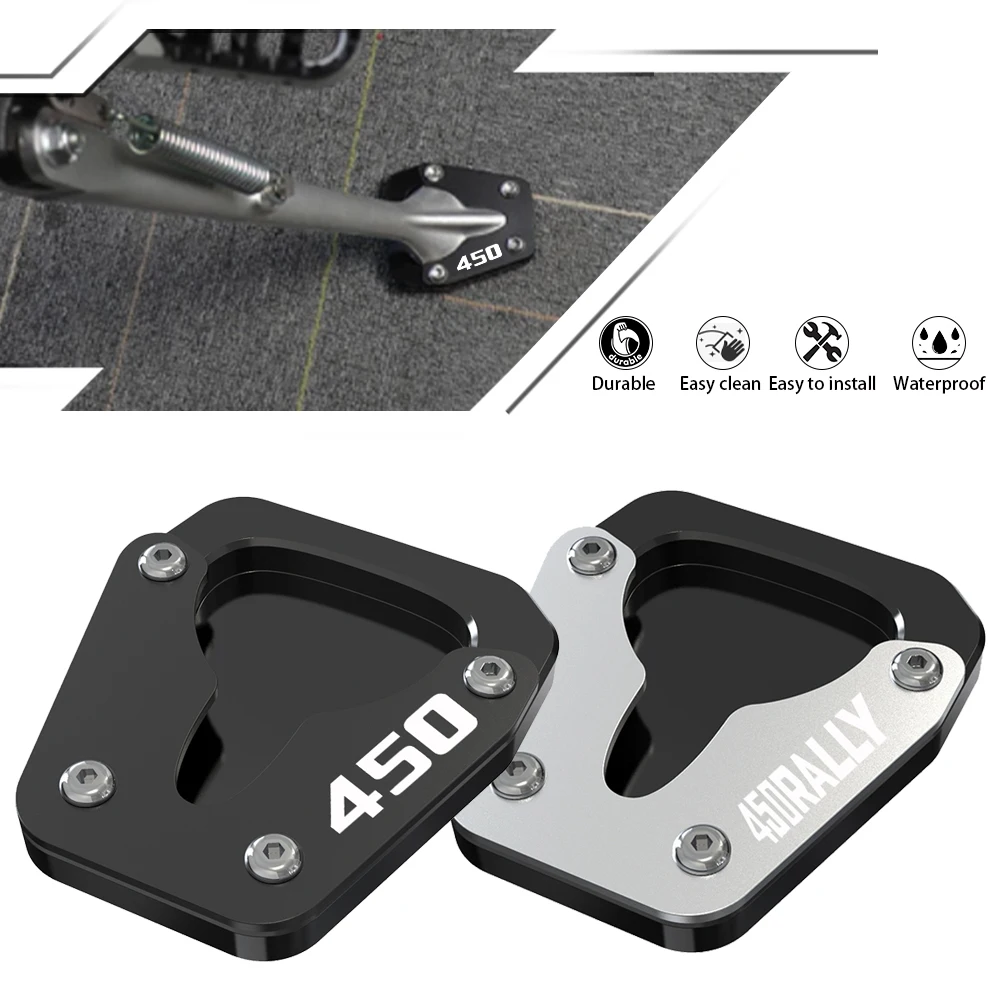 

Motorcycle Side Stand Extension FOR KOVE 450 Rally 2022 2023 2024 450Rally CNC Foot Extender Pad Base Support Plate Accessories