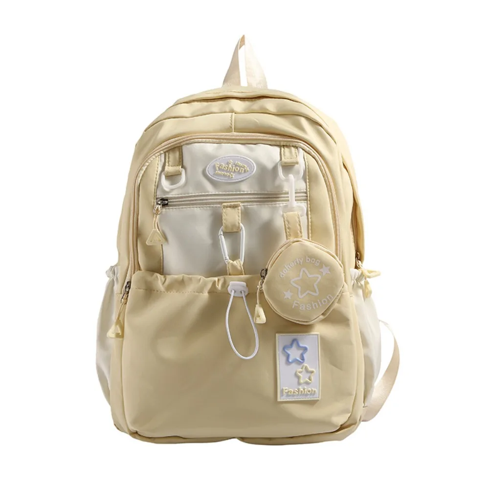 

Женский рюкзак Leisure Star с мультяшным принтом и кошельком для мелочи, нейлоновая сумка через плечо в стиле Харадзюку, корейский стиль, школьный ранец для старшеклассниц