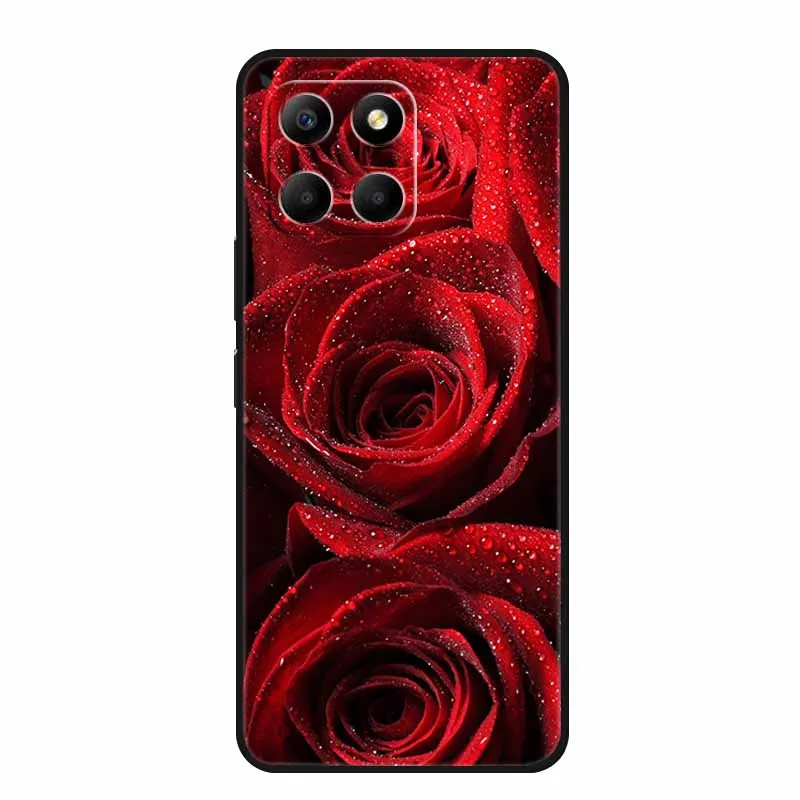 For Honor X5b Plus Case HonorX5b Plus Black Silicone Soft Back Cover Case For Honor X5b Plus Phone Case Cover X5bPlus 6.56\