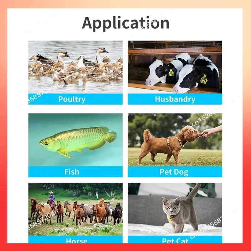 

ABNR 134.2Khz RFID Reader Pet Microchip Scanner Portable Animal Chip Reader For Animal ID Number Identification