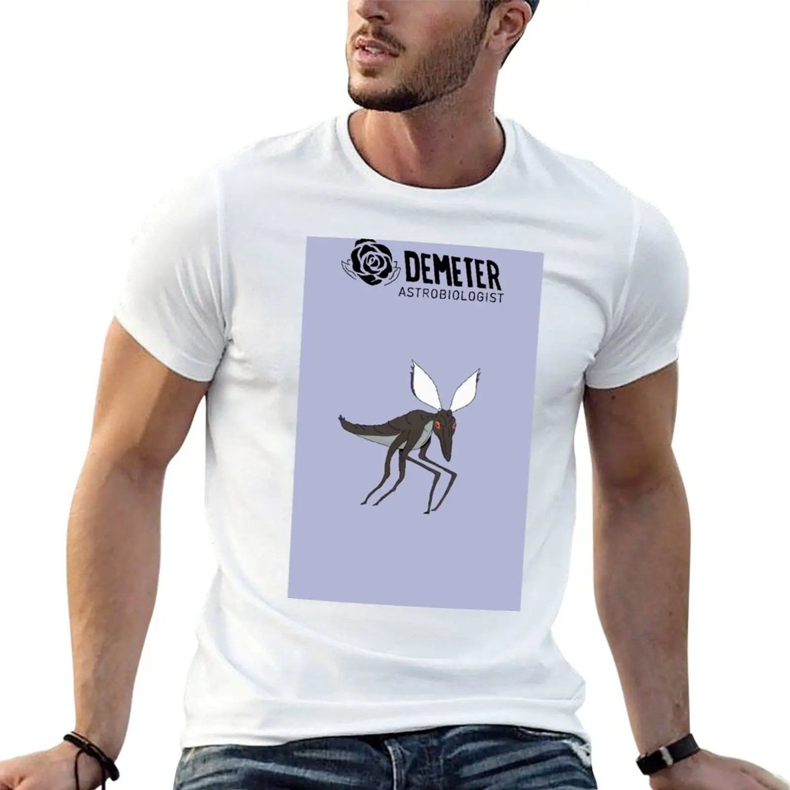 Demeter astrobiology solar creature T-Shirt Casual Simple Design Short Sleeve Shirt