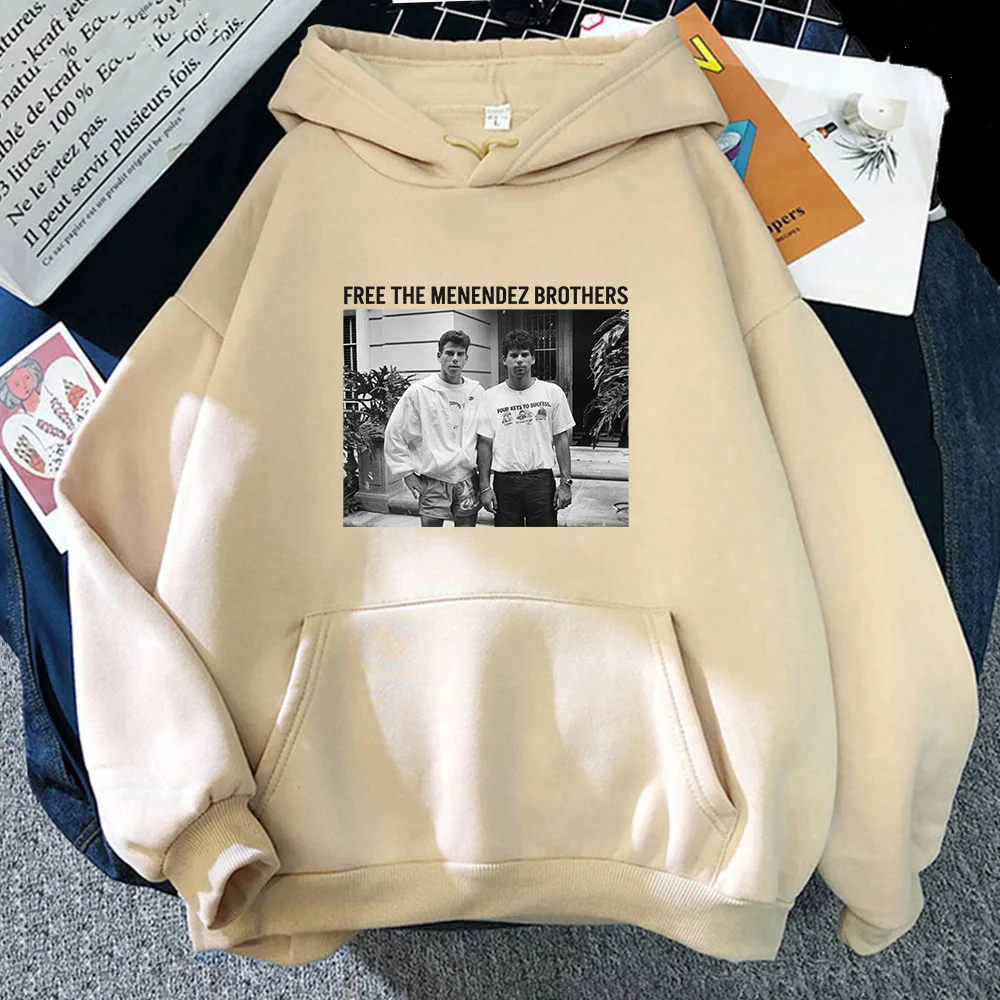 Nicholas Chavez Graphic Hoodies Free The Menendez Brothers Movie Printing Sweatshirts Streetwear Hip Hop Unisex Pullovers Male