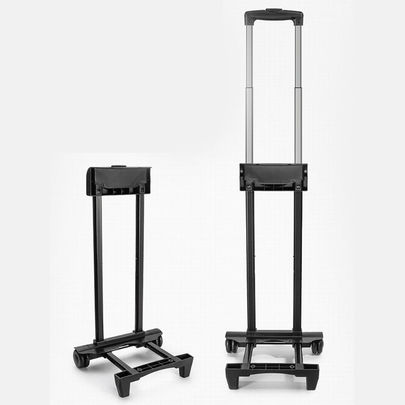 Aluminum Folding Portable Trolley Hand Trucks Speaker Luggage Cart with Wheels Lightweight Travel Suitcases Pulling Rod