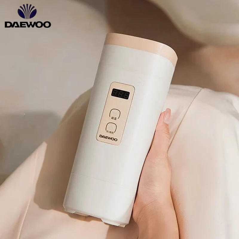 Портативный электрический чайник DAEWOO, 450 мл, мини-электрическая чашка с подогревом для путешествий, 24 часа, теплоизоляция, регулируемая температура, 220 В