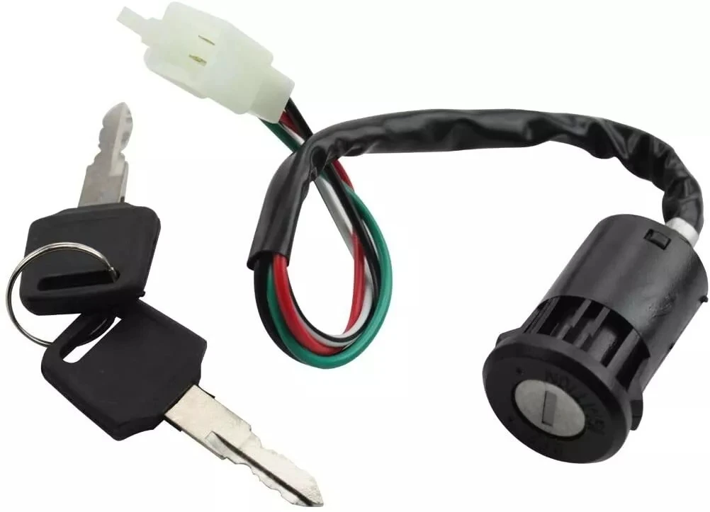 

4 Pin Ignition Key Switch Male For Tao Tao Coolster Sunl Roketa Kazuma 50cc 70cc 90cc 110cc 125cc ATV Quad 4 Wheeler Dirt Bike