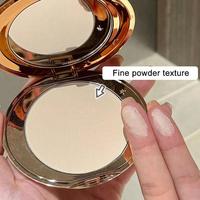 Honey Powder Natural Powder Setting Oil Control Puffs Waterproof Skin-Brightening Foundation Compact for Soft Flawless