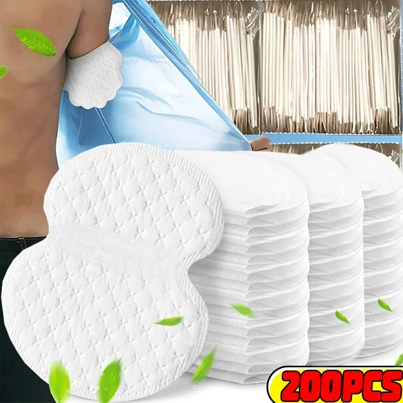 10/200pcs Unisex Summer Sweat Pads Deodorants Underarm Anti Perspiration Sweat Pads Disposable Armpit Absorb Useful Shield Pads