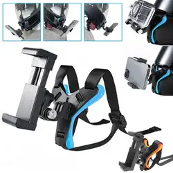 Motorcycle Helmet Chin Strap Mount Holder With Phone Clip For GoPro Hero 11 10 9 Action Camera Full Face Mobile Phone Holder