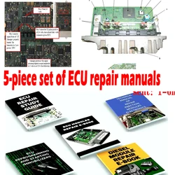 Écheveau d'injection de réparation de manuels de réparation d'ECU, outils de diagnostic de camion de voiture, guide d'étude électronique diesel, atelier, 5 pièces