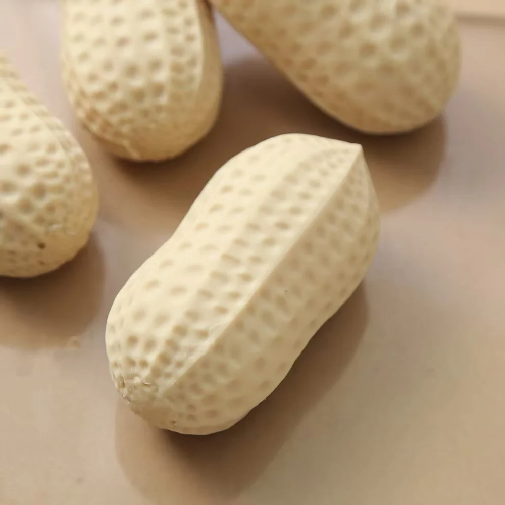 1pcs Peanut Soft Pinch Relief Stress and Tension Toy Office Daily Stress Reduction Slow Rebound Peanut Relaxation Ornament Toy.