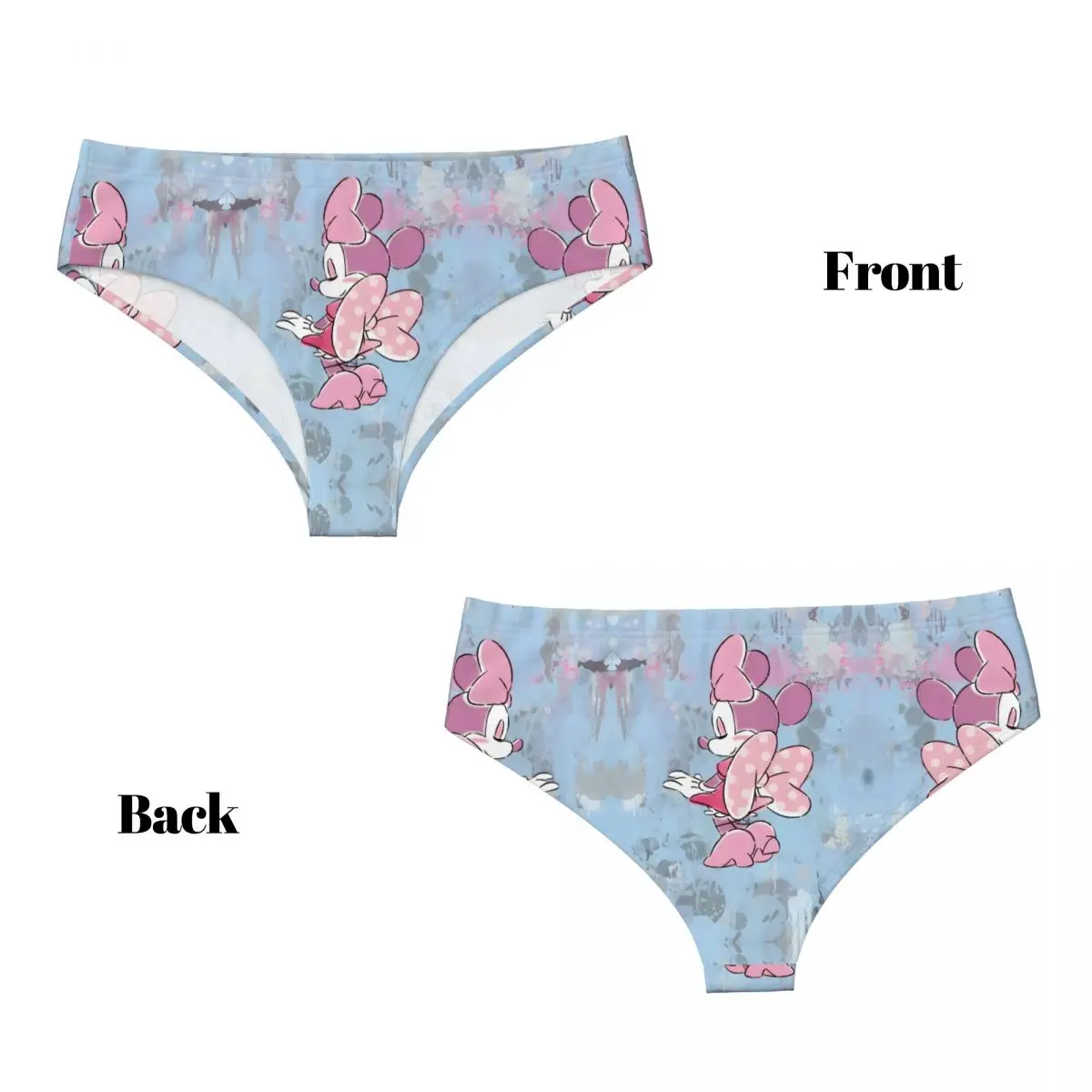 Benutzerdefinierte süße Kawaii Minnie kurze Höschen für Frauen atmungsaktive Stretch klassische Unterwäsche