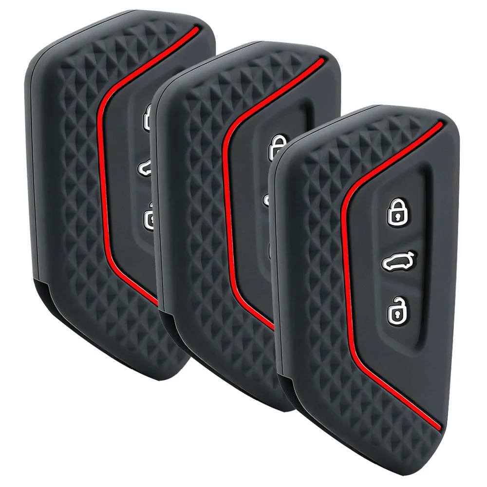 New Car Key Case Cover for VW Volkswagen/Golf 8 MK8 ID.3 ID.4 /Cupra/Skoda/Octavia A8/SEAT/Leon MK4 2020 2021/Formentor/Tarraco