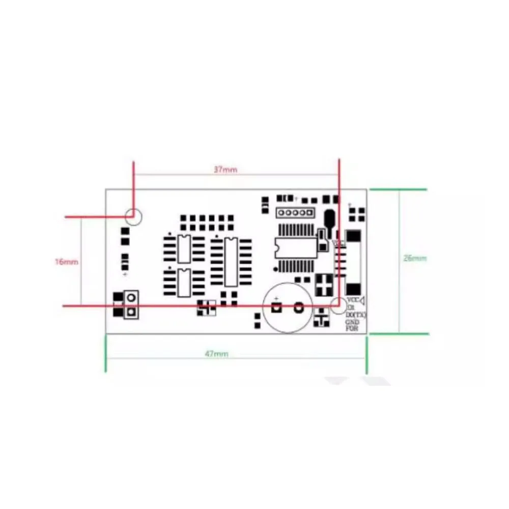 Taidacent Dual Frequency RFID Reader Module 125KHZ 13.56MHZ RFID Writer Reader PCB Board 12V MINI UART WG ID Card Reader Module