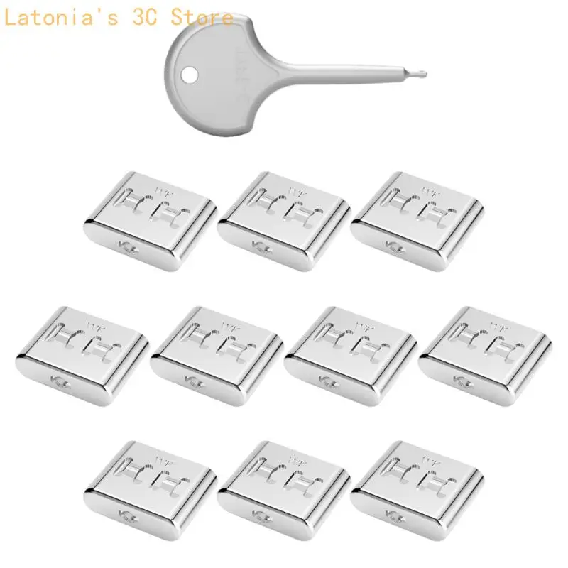 Stainless Steel Type C Port Data Security Lock USB C Port Blockers With X3UB