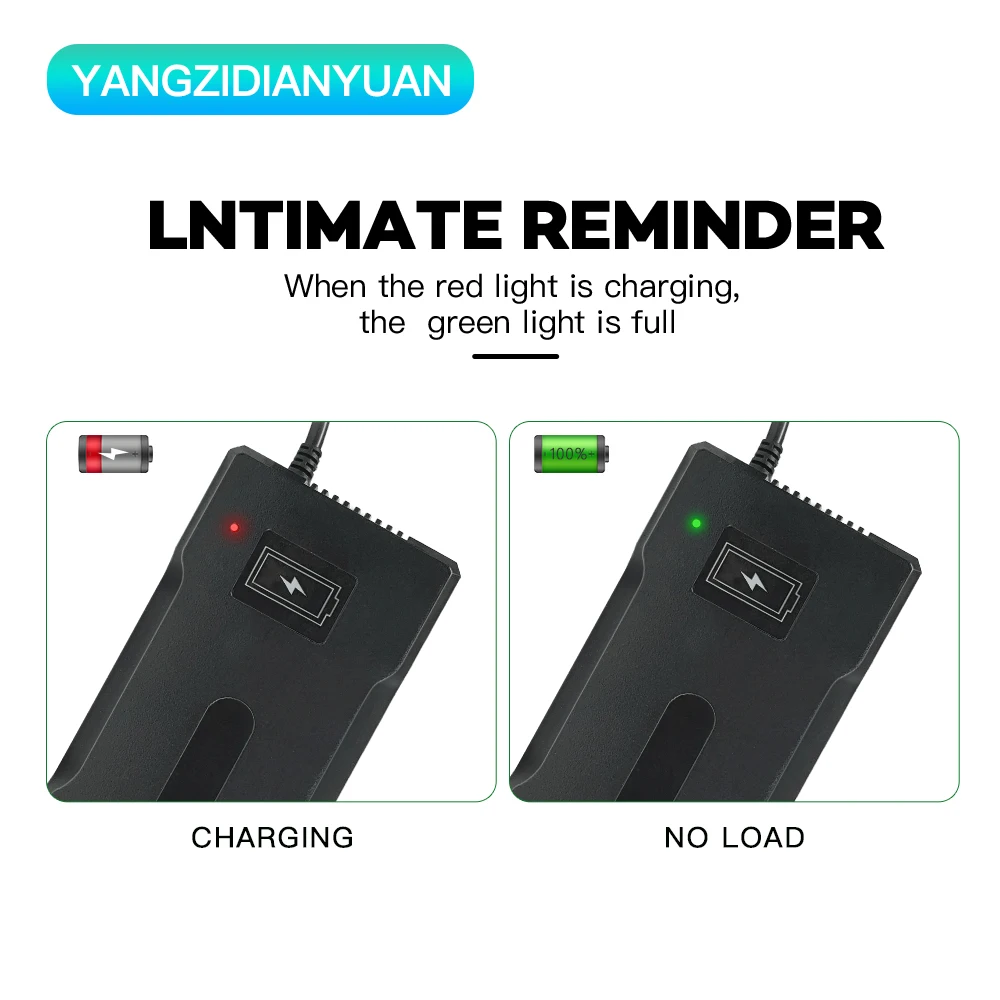 YANGZIDIANYUAN 14.6V 5A lifepo4 lithium battery charger 12V lifepo4 lithium battery pack scooter power tool power adapter