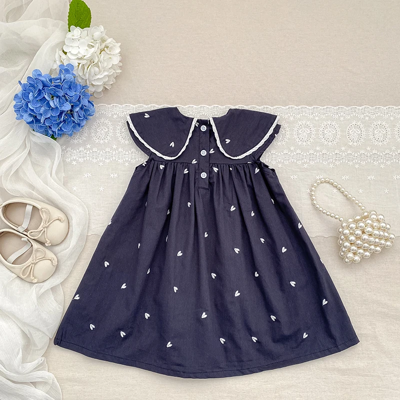 2026 Sommer-Schwesterkleidung 0-24M Baby Mädchen Ärmellose Baumwoll-Stickerei Baby Bodysuit 2-6 Jahre Süße Partykleider für Kinder – Detail 19