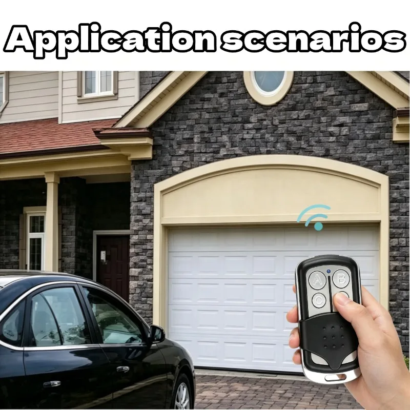 Universal RF Wireless Remote Control Metal Push Button SMC5326 433MHz 330MHz 8 Dip Switch Auto Gate For Garage Door Opener