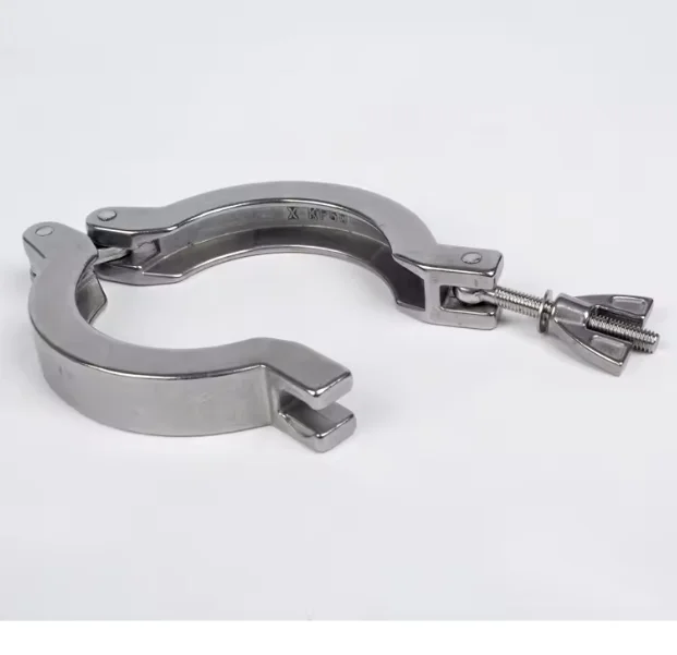 KF10-KF50 304 مشبك من الفولاذ المقاوم للصدأ الأنابيب الصحية شفة المشبك المفصلي الجناح الجوز المشابك تركيبات مركز تحمل قوس O-حلقة