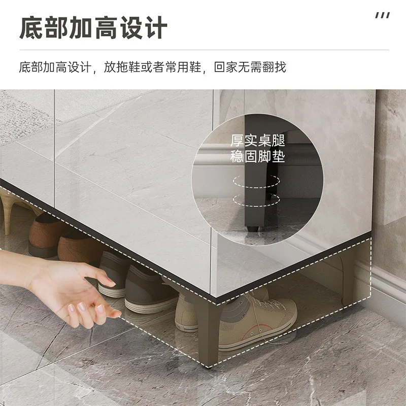 Side cabinet, cupboard, tea cabinet, household living room, locker, kitchen cabinet against the wall
